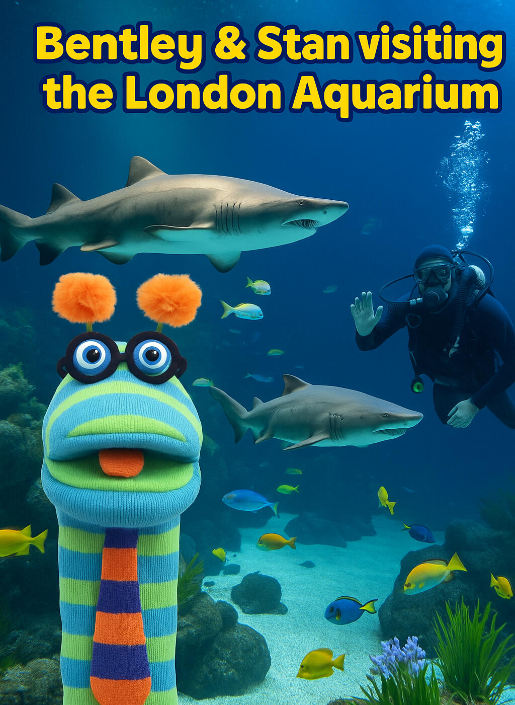 Bentley & Stan visiting the Aquarium