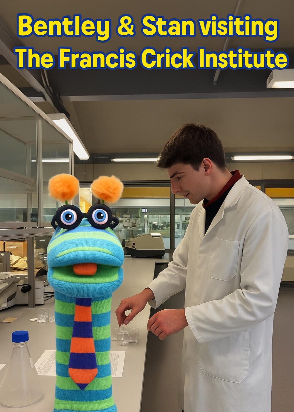 Bentley &amp; Stan visiting the Frances Crick Institue